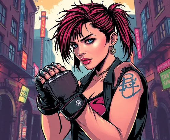 punk girlfriend fighter