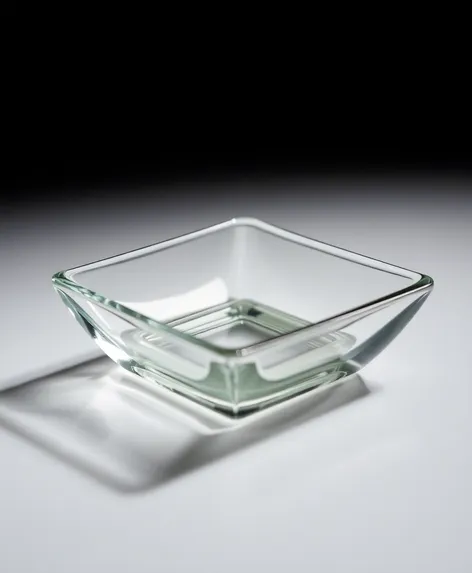 glass square disbowl