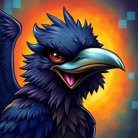 anthropomorphic crow