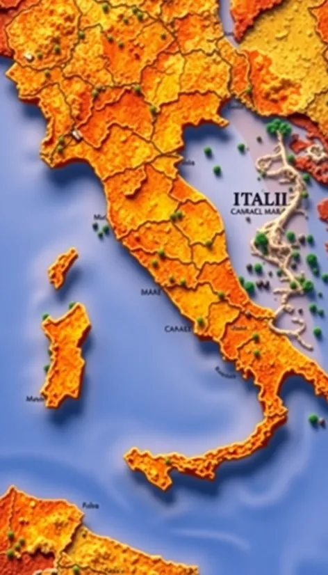 map of italy and