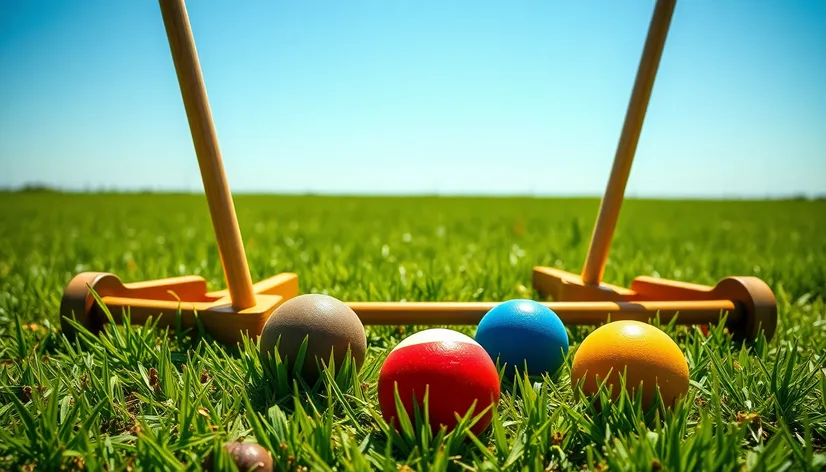 croquet colored wickets