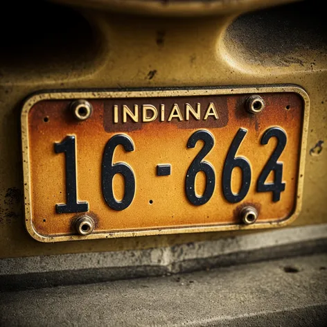 indiana license plate