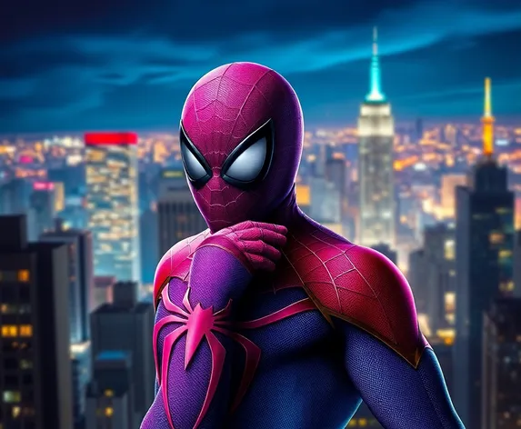 spider man purple