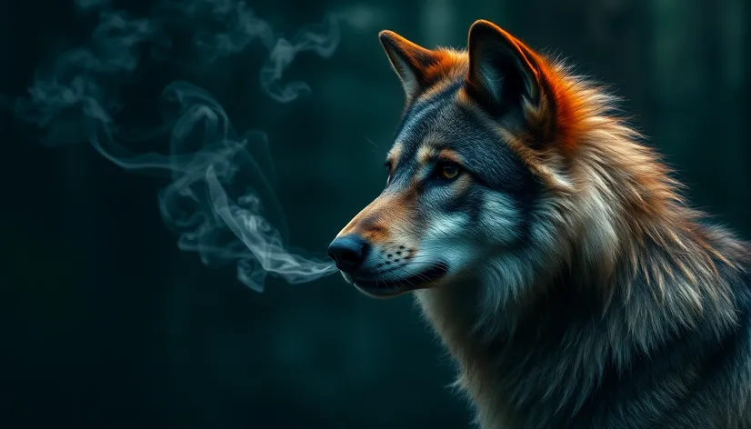 alpha wolf smoking