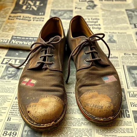 shoes newspaper