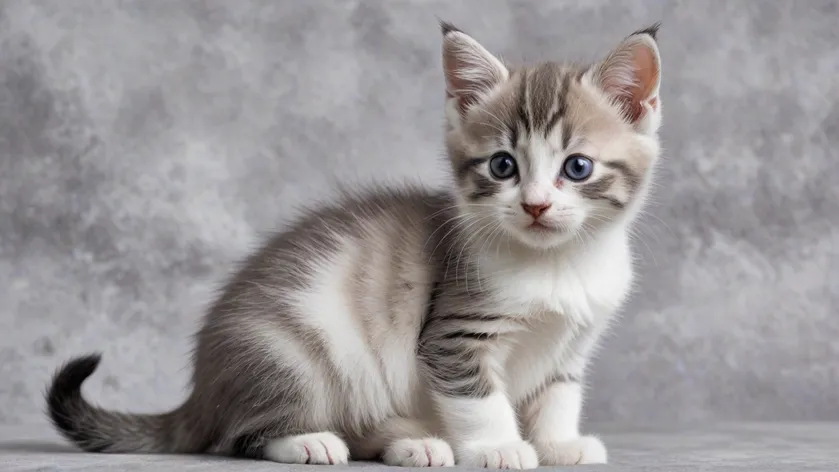 gray and white kitten