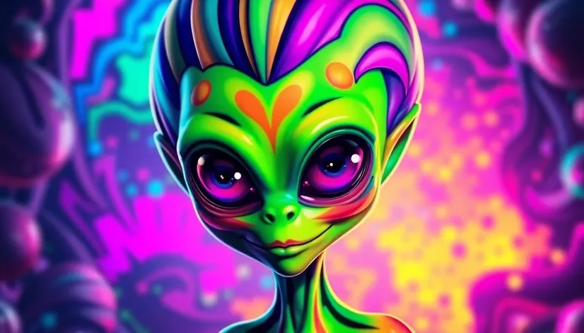 lisa frank alien