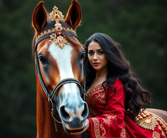 beautiful horse woman