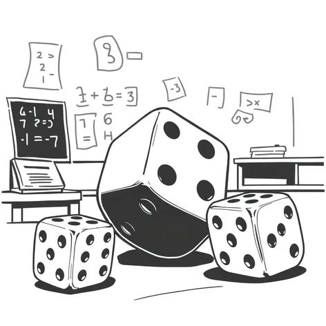 dice and math at