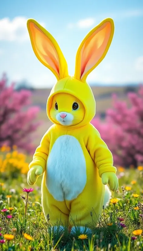 yellow bunny costume