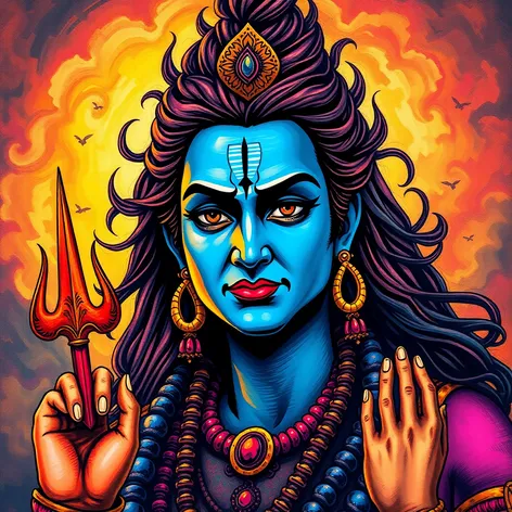 lord shiva drawing