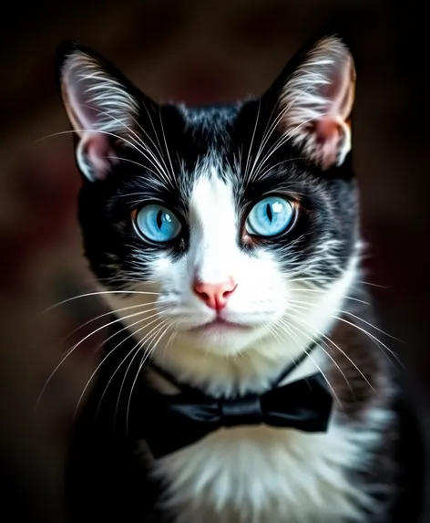 tuxedo cat blue eyes