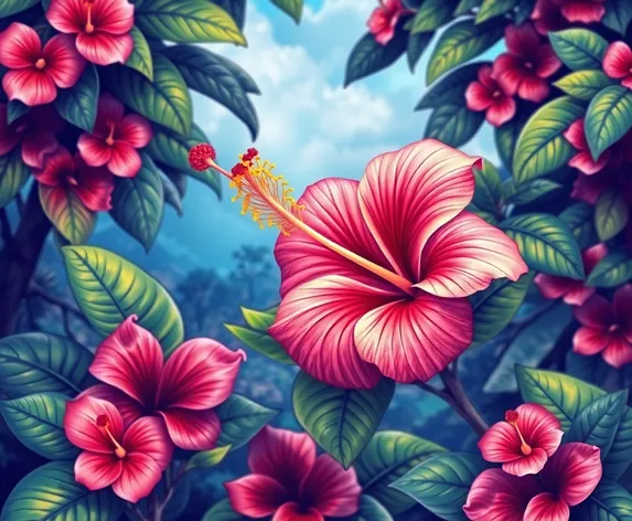 hibiscus flower clipart