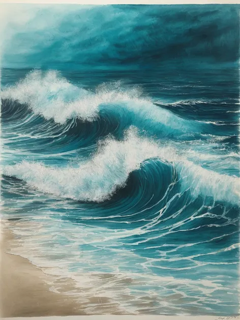 ocean waves drawing