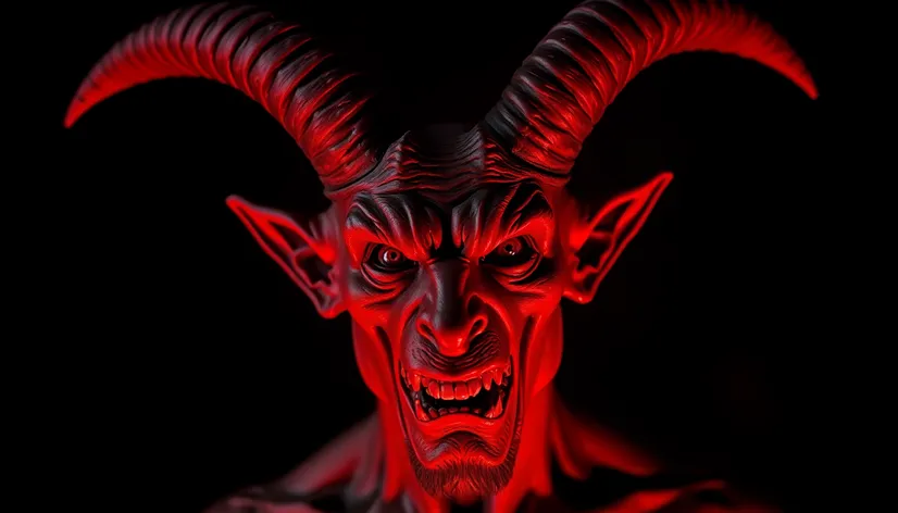 demon with goat horns