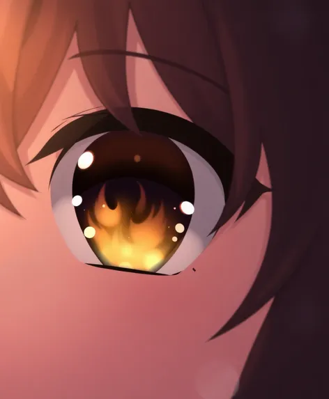 anime eyes brown colored