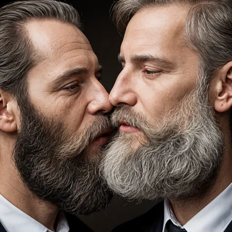 Two men with beards