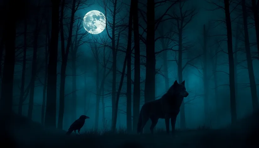 crow and wolf