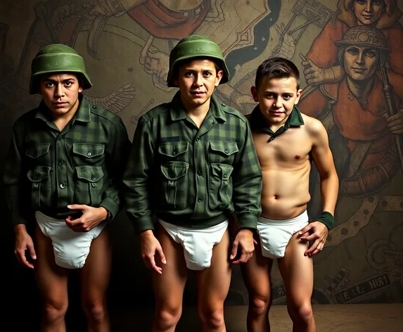 israeli soldiers wearing diapers