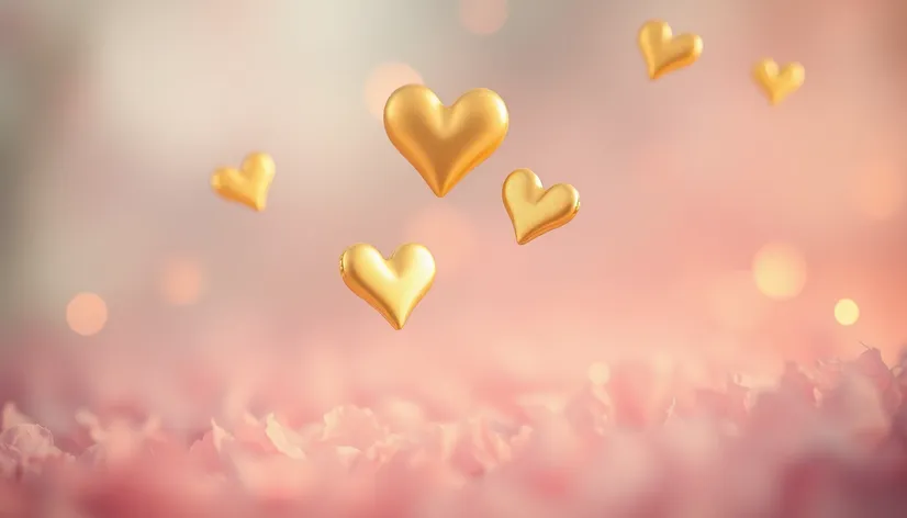 gold hearts