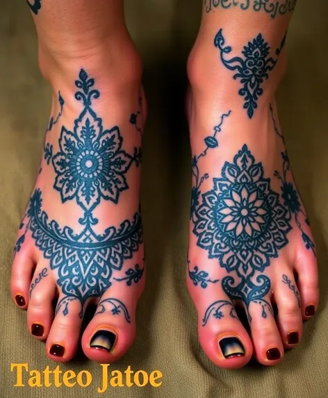 foot tattoo patterns