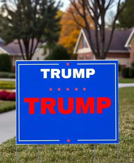 trump yard sign