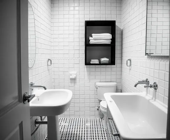 bathroom visuals black and