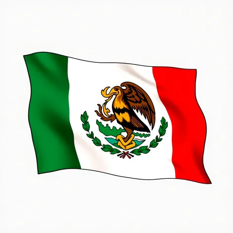 bandera mexicana drawing