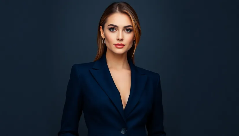 navy blue suit women