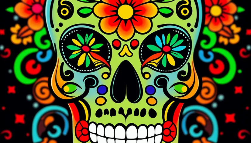 sugar skull tattoo