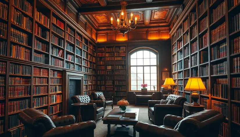 floor to ceiling bookshelves