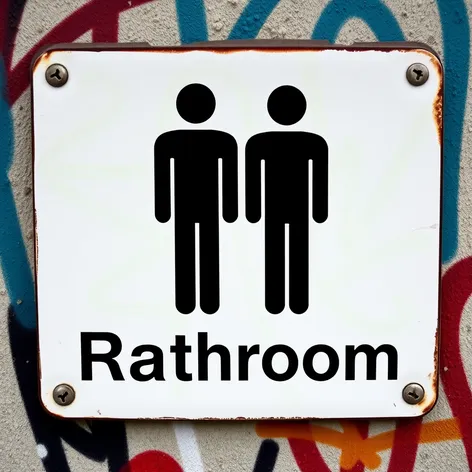 mens bathroom sign