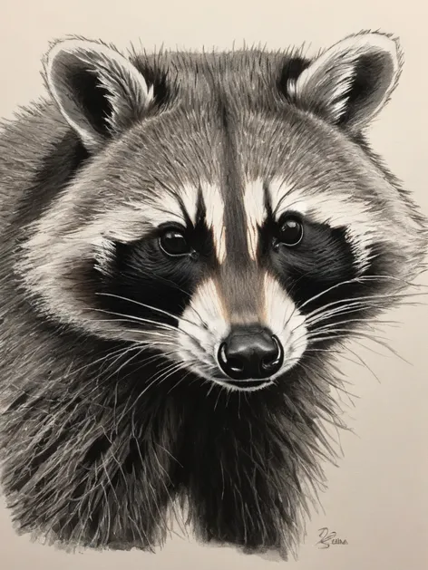 racoon drawing