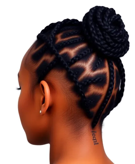 cornrow bun