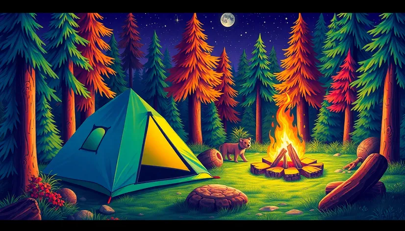 camping coloring pages