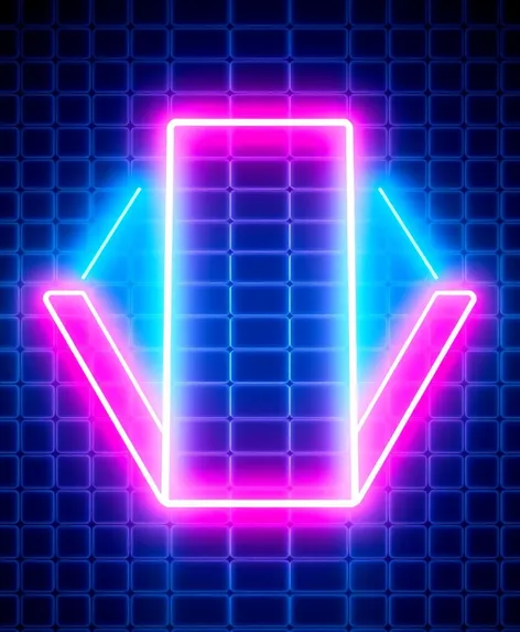 retrowave neon grid wallpaper