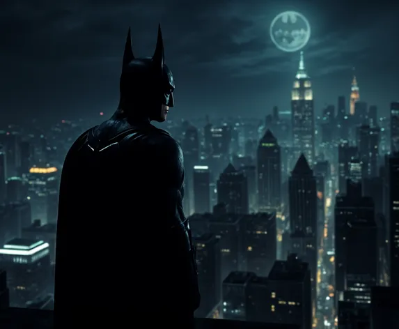 batman looking over gotham