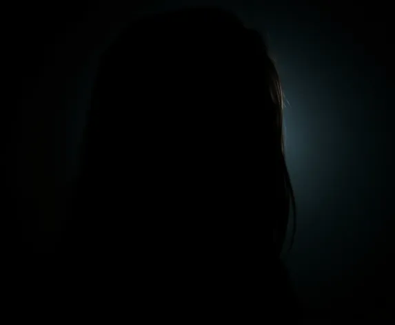 teen girl face silhouette