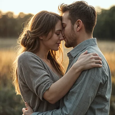 girl hugging man