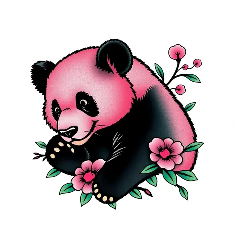 panda bear tattoo