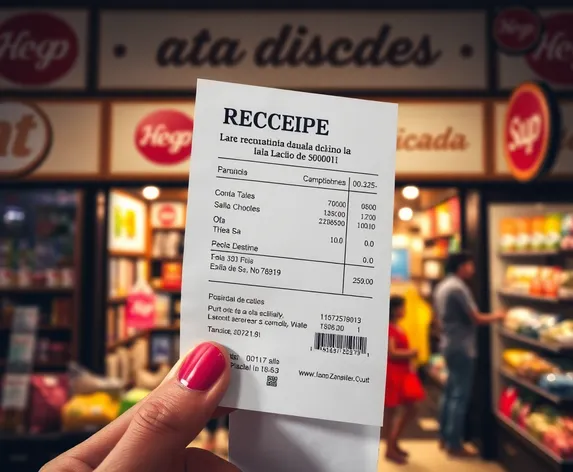 receipt in spanish