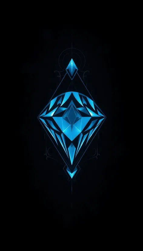 blue diamond tattoo