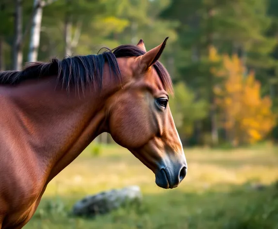 horse side view