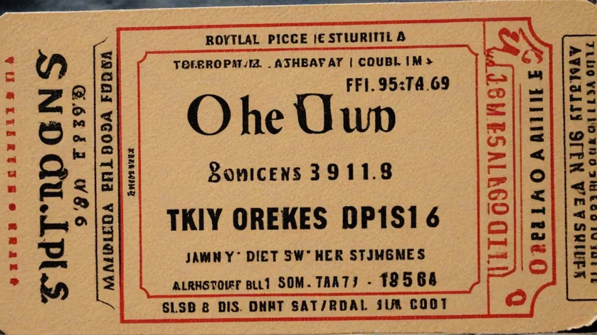 ticket stub