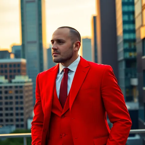 red suit for men