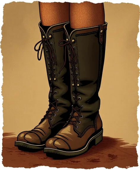 victorian muddy boot clipart