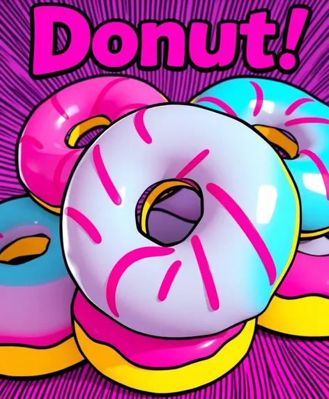 pop art donuts