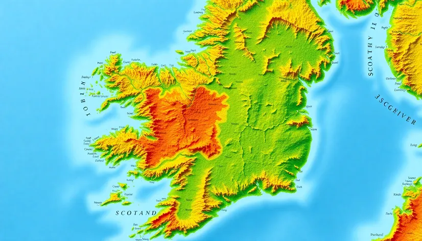 ireland and scotland map