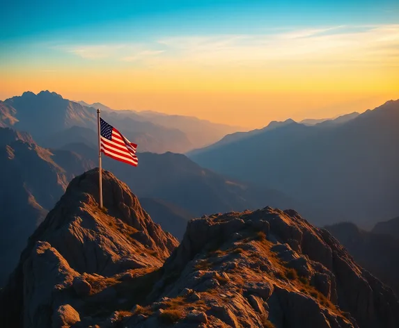 american flag mountain