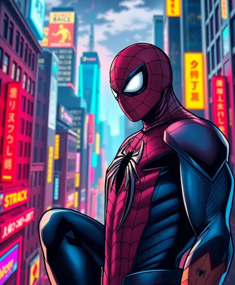 spiderman neon